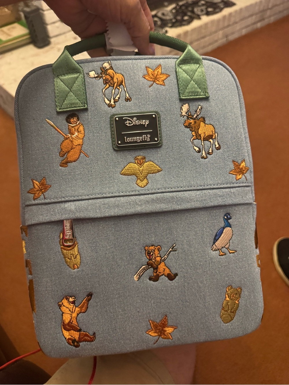 Loungefly Disney bears Light Blue Embroidered Toiletry Bag
